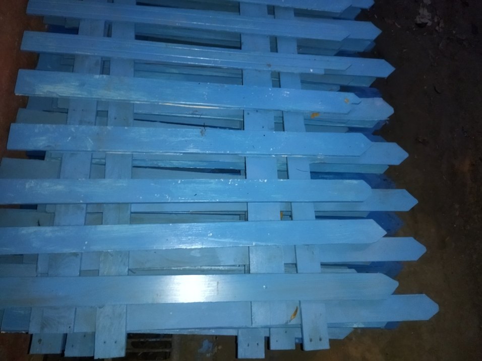 Parlak Mavi HİBİ BAHÇE  ÇİTLERİ - Görsel 2