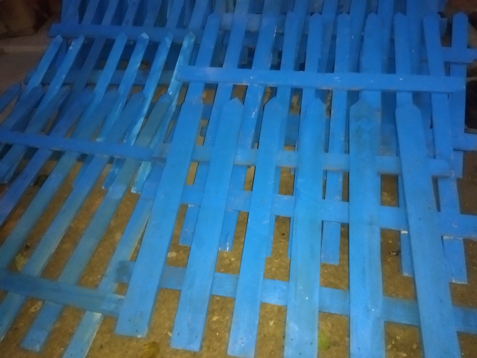 Parlak Mavi HİBİ BAHÇE  ÇİTLERİ - Görsel 5