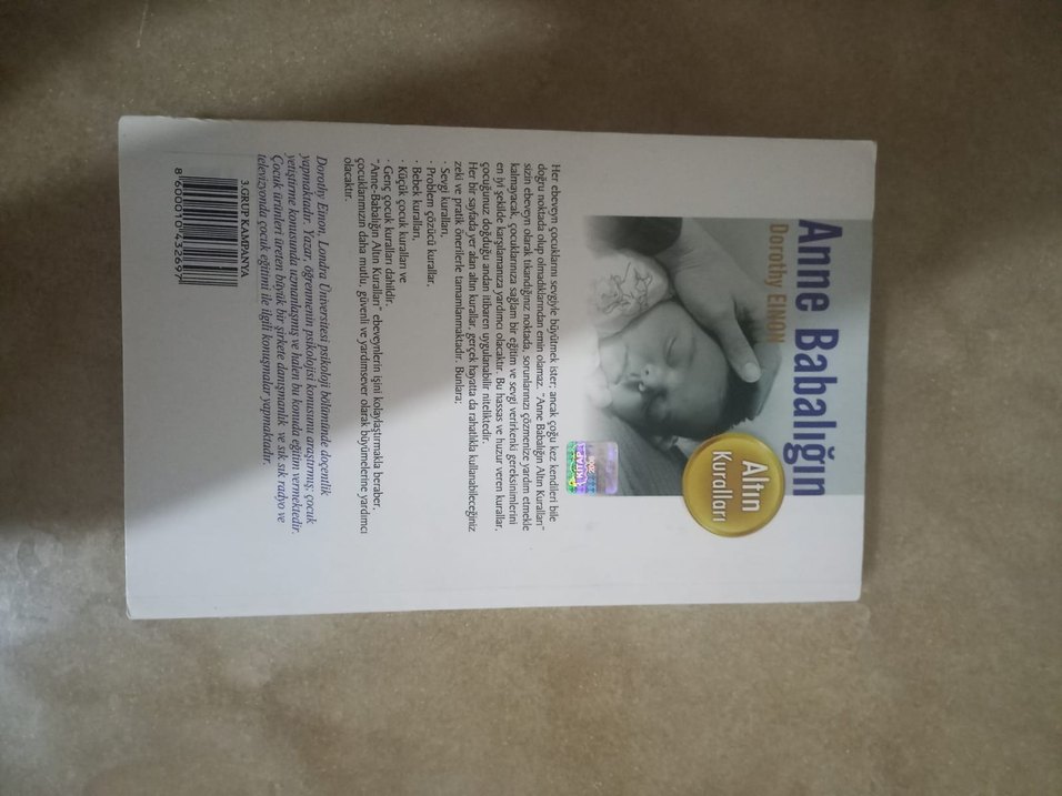 Bej Baskılı Bebek Önlüğü - Görsel 3