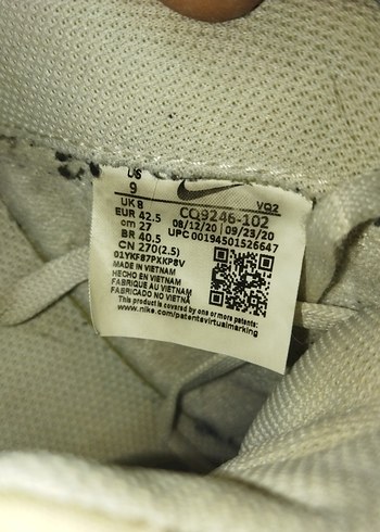 Nike Erkek Beyaz Ayakkabı Bağcıkları - Görsel 9