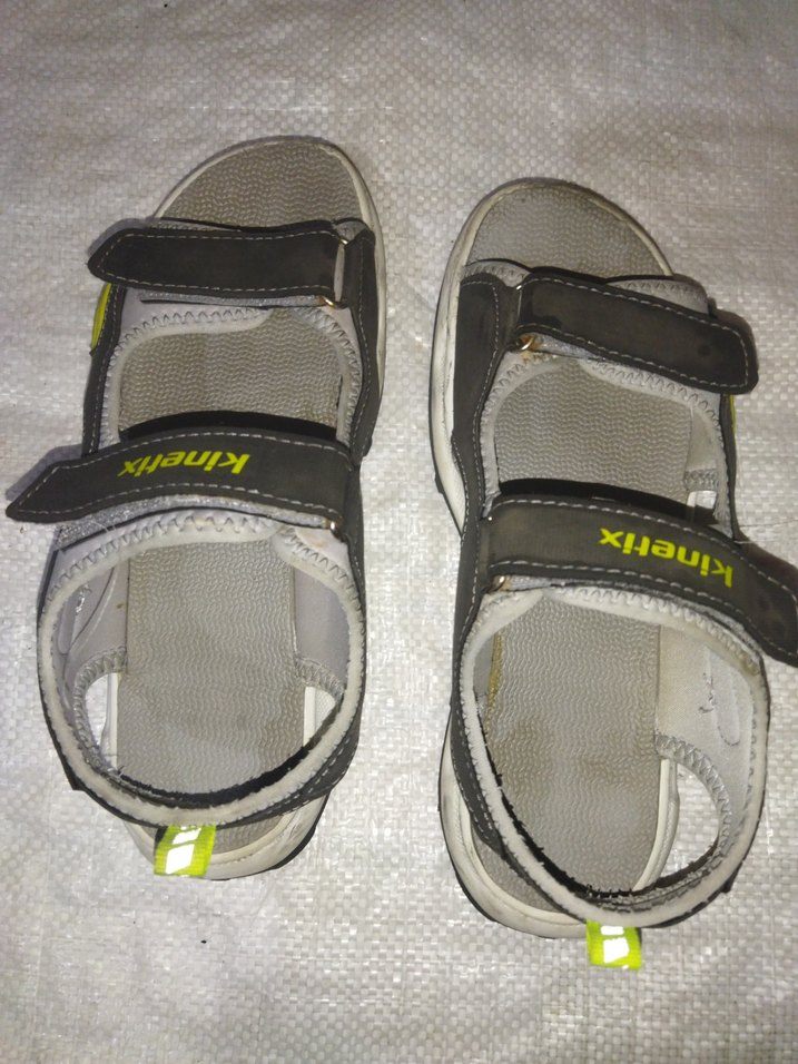 Kinetix Gri Erkek Spor Sandalet Velcro - Görsel 2