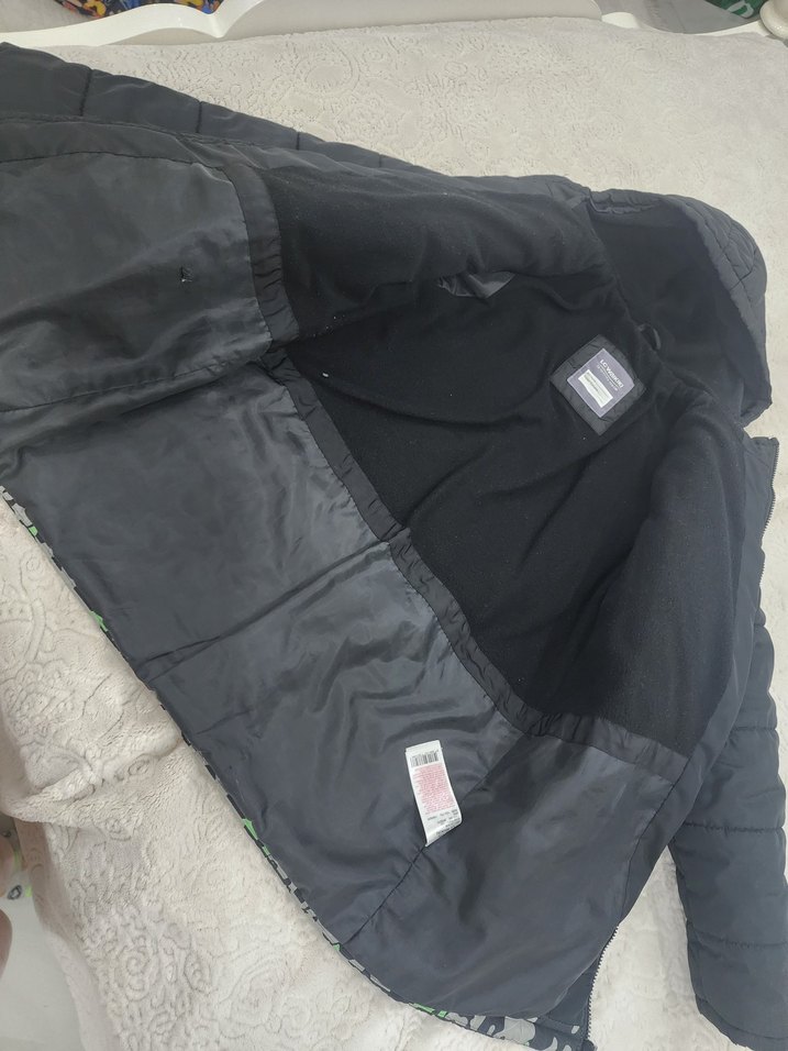 Erkek Çocuk Kamuflaj Desenli Kapüşonlu Mont - Görsel 5