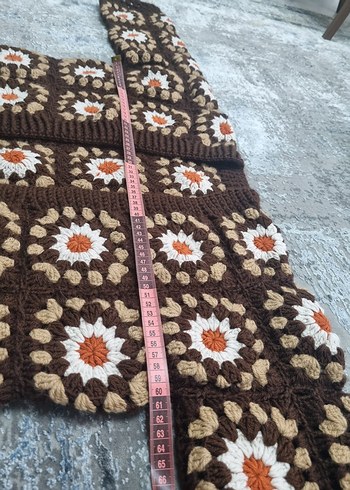 universal Beden Zara motif ceket el örgüsü hırka