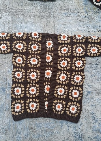 Zara motif ceket el örgüsü hırka