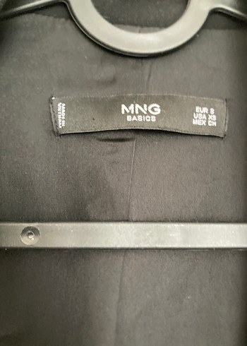 Mango Siyah Kadın Ofis Blazeri, Uzun Kollu, İpek Dokulu