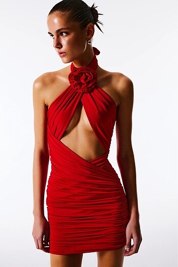 Shop love on friday kırmızı elbise