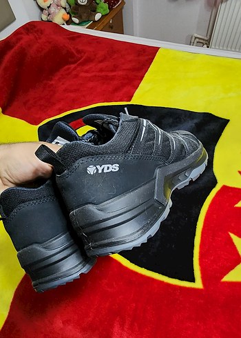 Erkek Siyah Gri Spor Outdoor Ayakkabı Velcro - Görsel 3