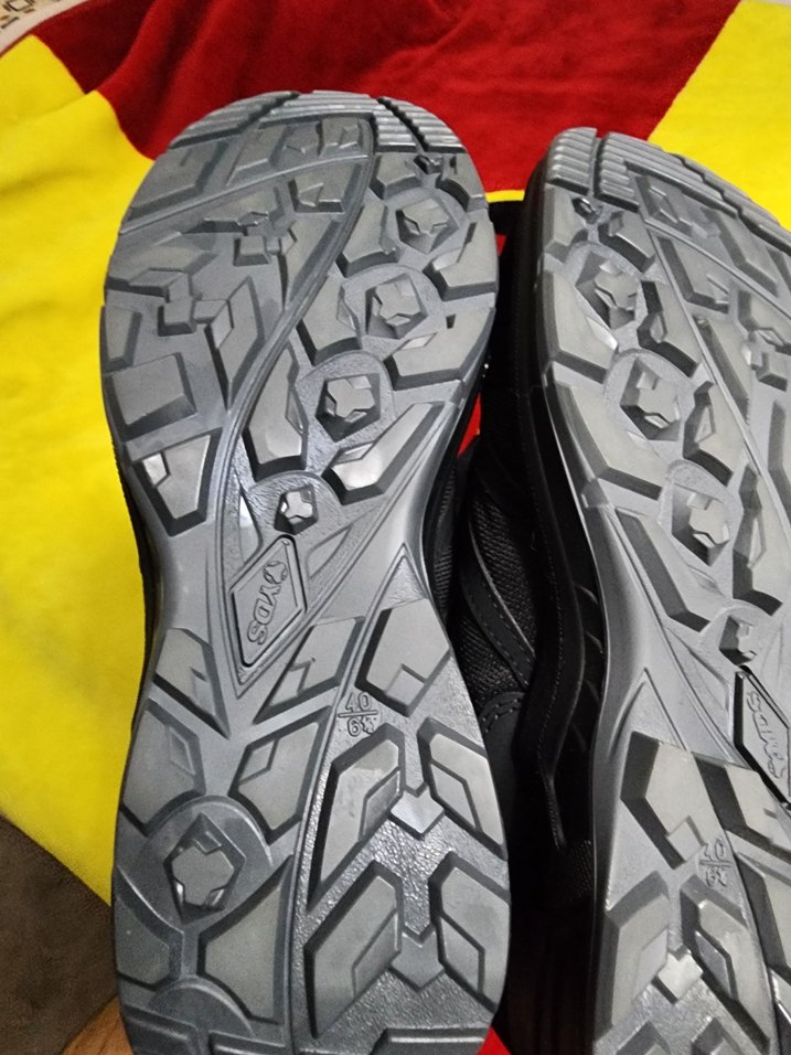 Erkek Siyah Gri Spor Outdoor Ayakkabı Velcro - Görsel 4