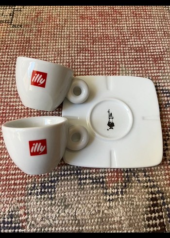 Beyaz illy Espresso Fincan Seti 2 li