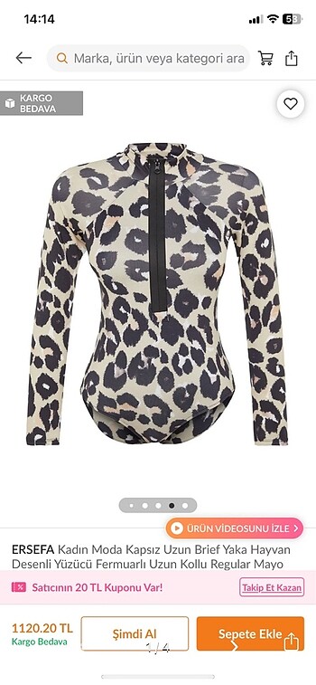 Leoparlı mayo - Görsel 2