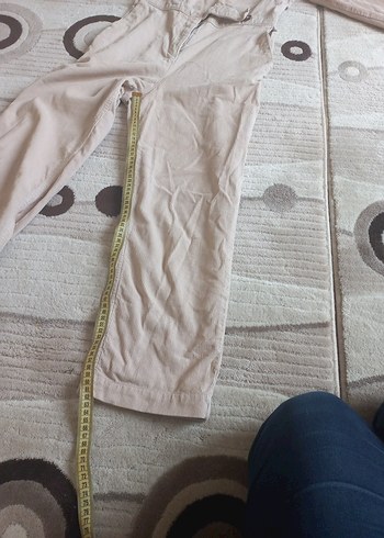 Bej Uzun s beden kadife tulum - Görsel 8