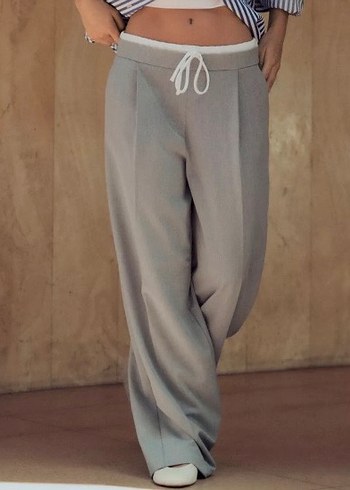 Zara Cift Bel Pantolon