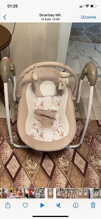 Baby plus comfort otomatik salıncak