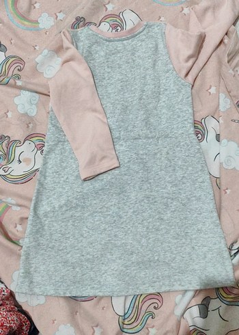 Unicorn Baskılı Gri Kız Sweatshirt - Görsel 6