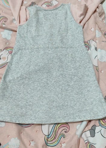 Unicorn Baskılı Gri Kız Sweatshirt - Görsel 5