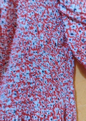 Uzun Mor Bohem Fırfırlı Elbise - Görsel 6