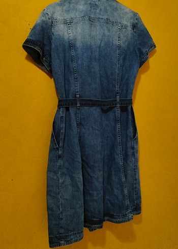 Kot Elbise Kemerli Midi Elbise - Görsel 8