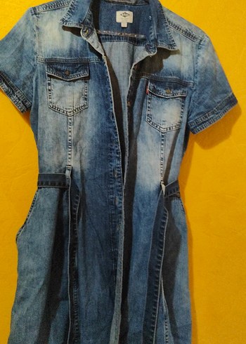 Kot Elbise Kemerli Midi Elbise - Görsel 4