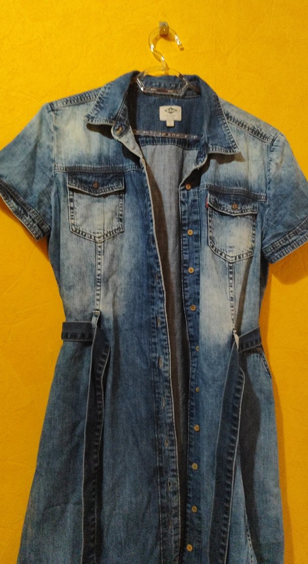 Kot Elbise Kemerli Midi Elbise - Görsel 2