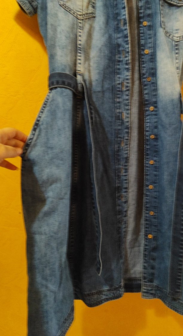 Kot Elbise Kemerli Midi Elbise - Görsel 3