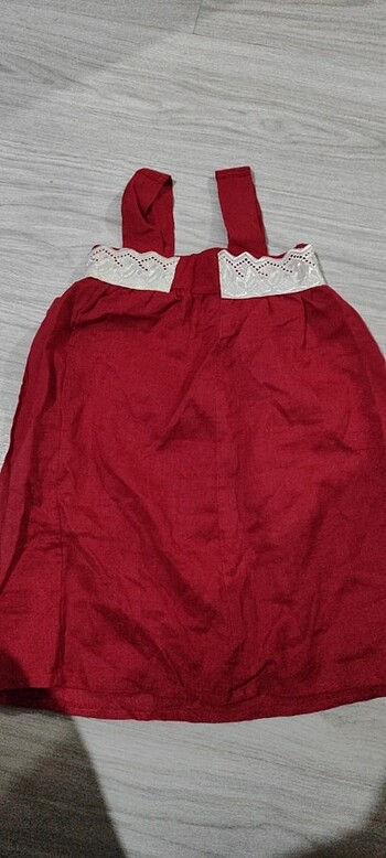 4 Yaş Beden kırmızı Renk Elbise kız çocuk 