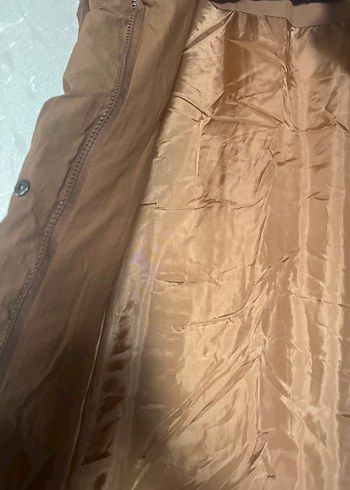 Kahverengi Keten Midi Kemerli Yelek - Görsel 7