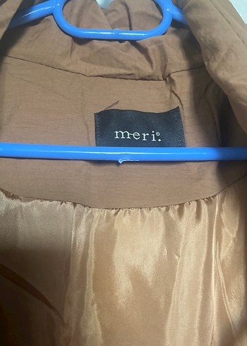 Kahverengi Keten Midi Kemerli Yelek - Görsel 6