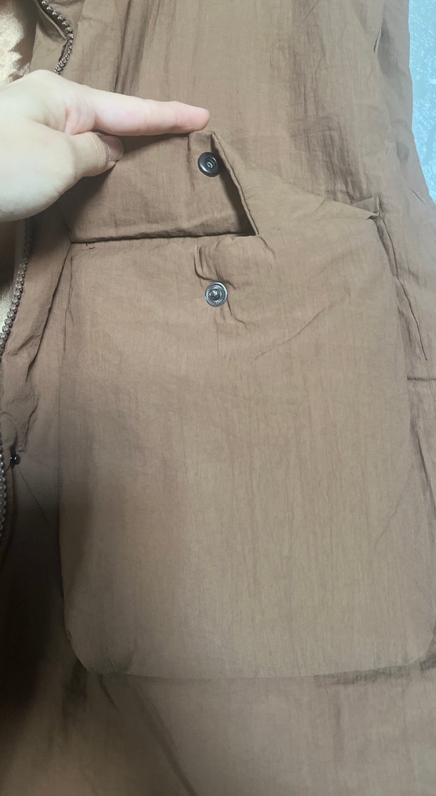 Kahverengi Keten Midi Kemerli Yelek - Görsel 5