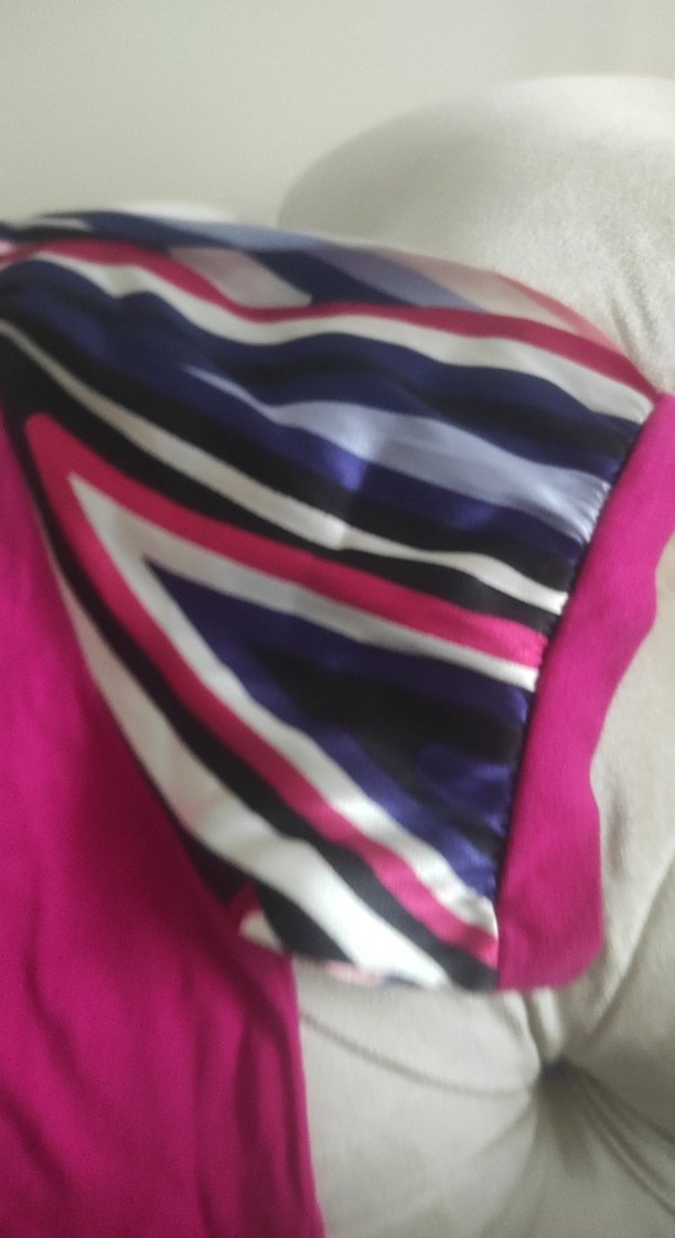 bayan badi saten kol ve yaka tasarimli - Görsel 3