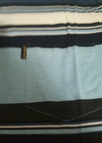 Erkek Mavi Çizgili Polo Yaka Tişört - Görsel 5