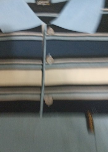 Erkek Mavi Çizgili Polo Yaka Tişört - Görsel 4