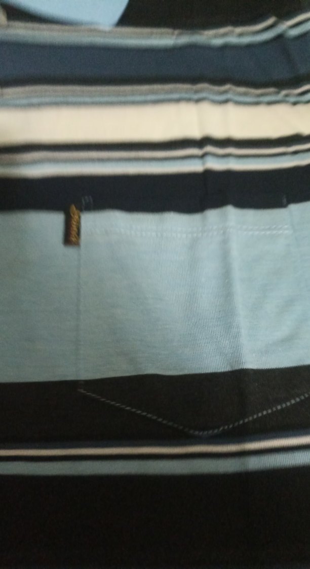 Erkek Mavi Çizgili Polo Yaka Tişört - Görsel 5