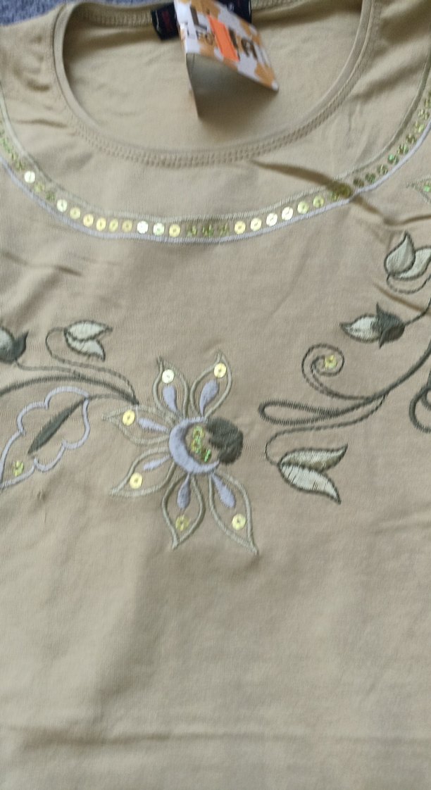 Bej Uzun Kollu penye bluz - Görsel 2