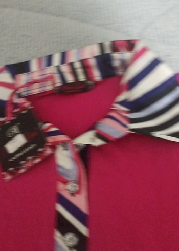 kadın saten yakalı penye - Görsel 2