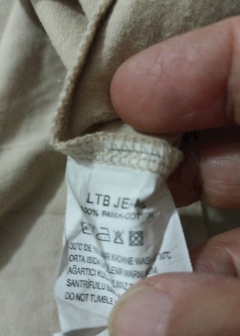 Bej Baskılı Pamuklu Hamile Tişörtü - Görsel 5