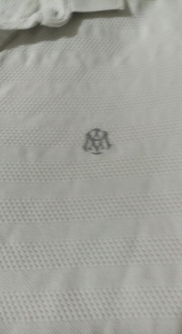 Erkek Beyaz V Yaka Pamuklu Polo Tişört - Görsel 2