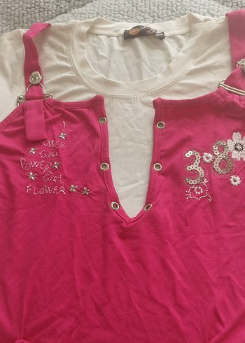 Kız Çocuk Pembe Bohem Uzun Kollu Bluz - Görsel 2