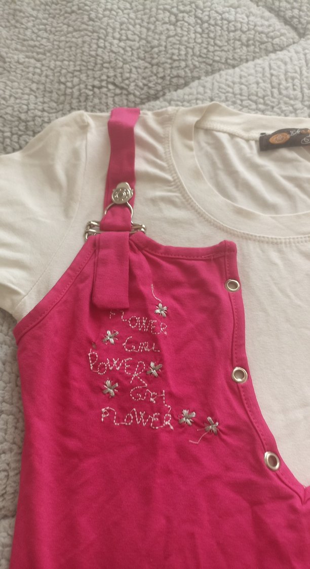 Kız Çocuk Pembe Bohem Uzun Kollu Bluz - Görsel 3