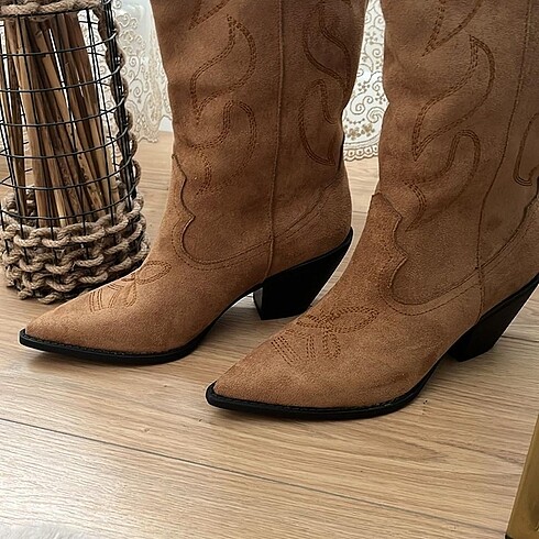 38 Beden camel Renk Kovboy çizme