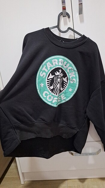 Armalife Starbucks baskılı Sweatshirt