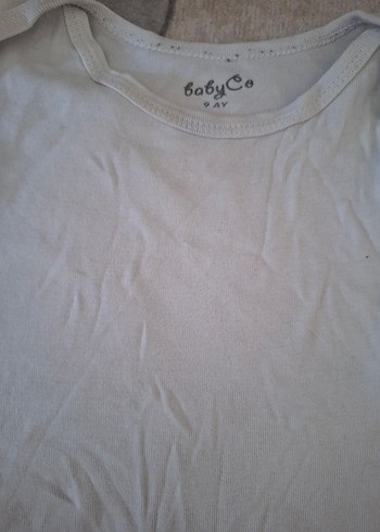 Gri Kısa Kollu Bebek Body - Görsel 3