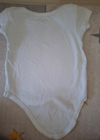 Gri Kısa Kollu Bebek Body - Görsel 4