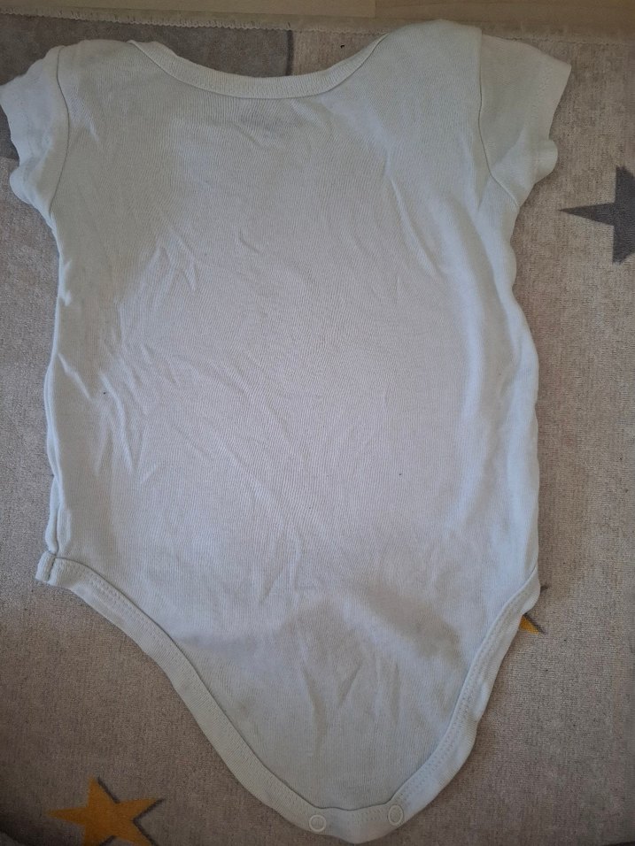 Gri Kısa Kollu Bebek Body - Görsel 4