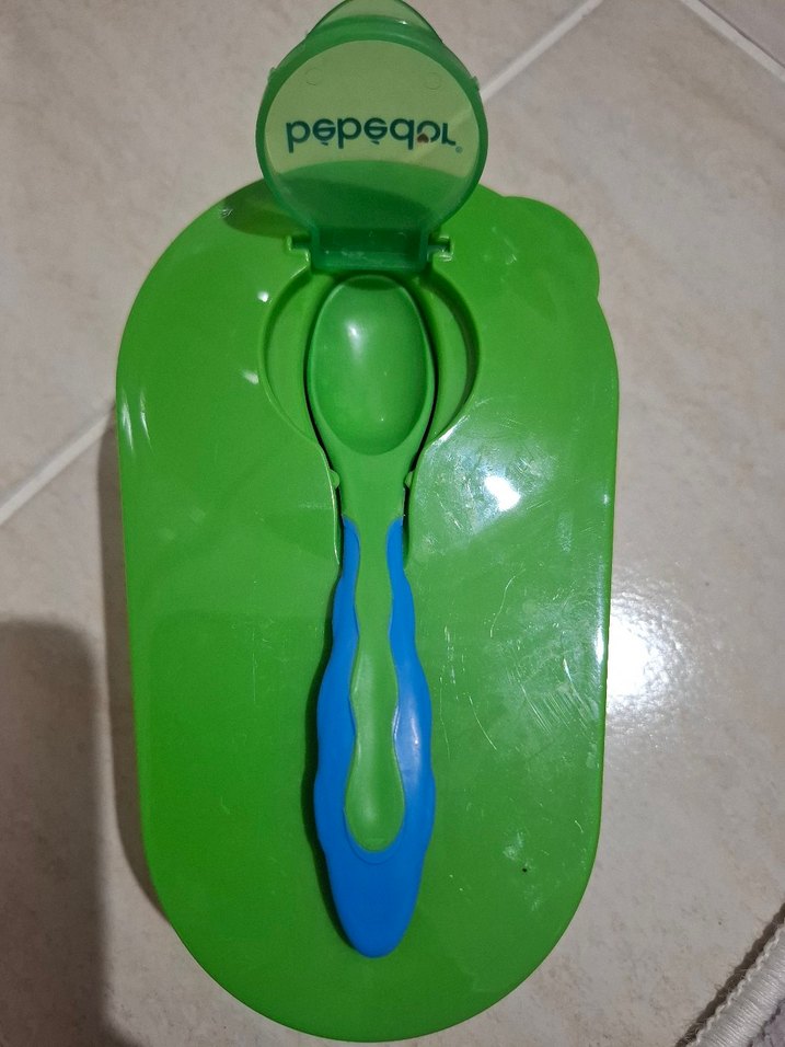 Renkli Bebédor kase kaşık seti- ek gıda - Görsel 2