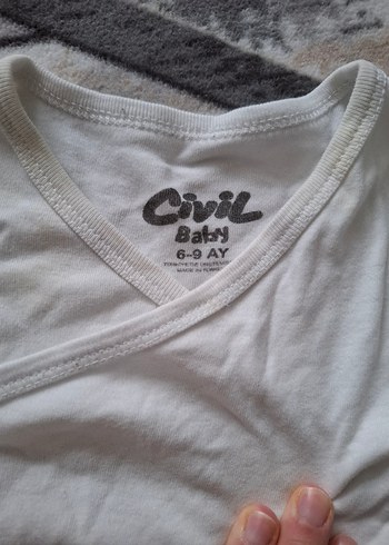 Uzun Kollu Beyaz Bebek Zıbın - Görsel 2