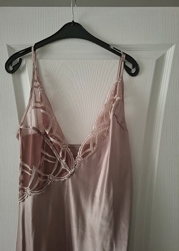 Uzun Bej Bohem Gecelik ve Sabahlık Takımı - Görsel 2