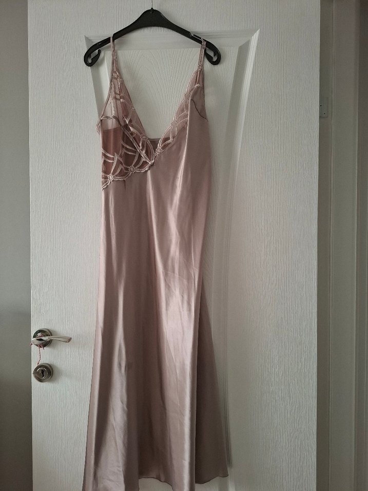 Uzun Bej Bohem Gecelik ve Sabahlık Takımı - Görsel 3