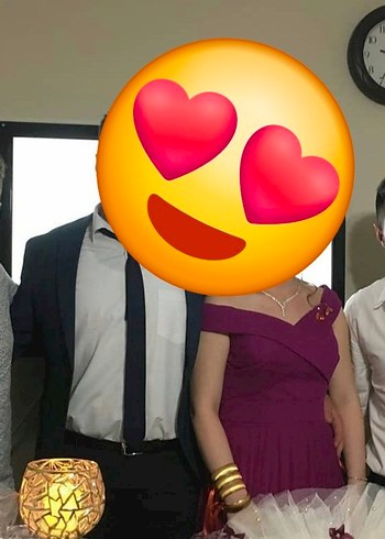 Pembe V Yakalı Uzun Drapeli Abiye Elbise - Görsel 4