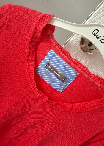 Pembe Pamuklu Uzun Kollu Triko Kazak - Görsel 3