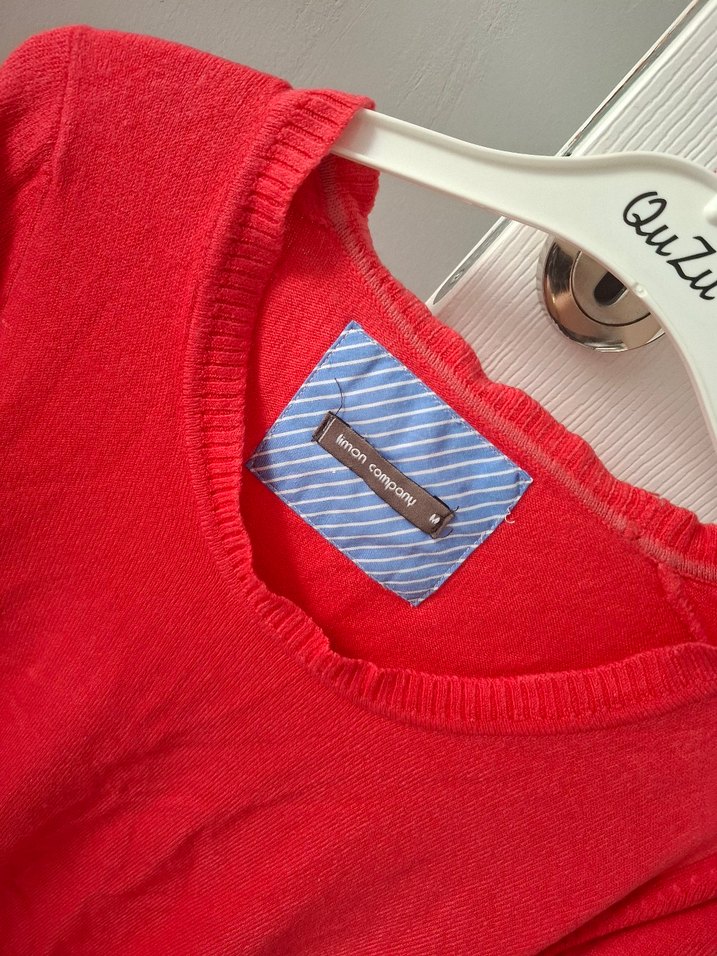 Pembe Pamuklu Uzun Kollu Triko Kazak - Görsel 3